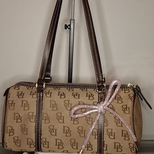 Y2k Dooney & Bourke Signature Canvas Barrel *SOLD*